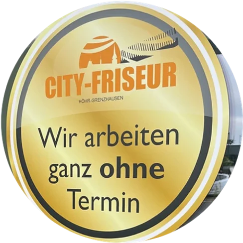 Aufkleber im Schaufenster: Wir arbeiten ganz ohne Termin